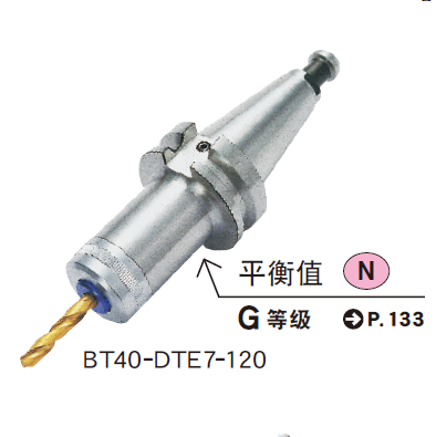 超彈（dàn）性筒夾刀柄E型(DTE)