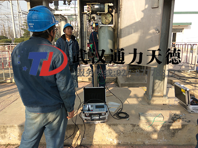 重慶（qìng）九龍坡110KV變電站SF6開關機械特性測試儀現場