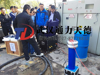 福建福州西（xī）郊變電站10KV電（diàn）纜振蕩波試驗現場