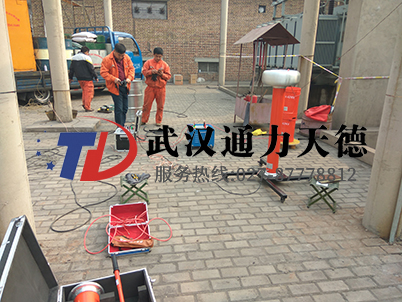 山西呂梁利虎玻璃變頻串聯諧振耐壓（yā）試（shì）驗現場