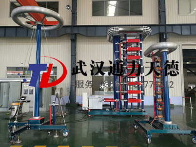遼寧沈變雷電衝擊電壓發生器試驗現場