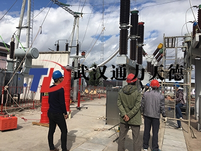 安徽合肥供電公司110KV隔離開（kāi）關交流（liú）耐壓試驗現場