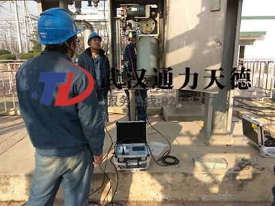 重慶九（jiǔ）龍坡110KV變電站（zhàn）SF6開關機械特性測試（shì）儀現場