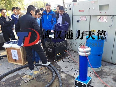 福建福州西郊變電站10KV電纜振蕩波試驗現場