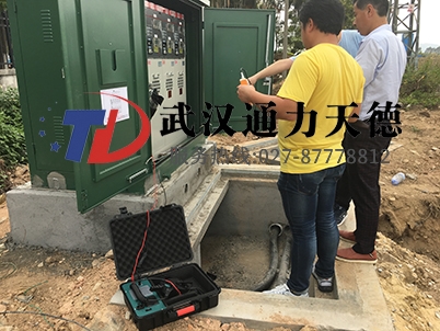 廣東中山火炬開發區電纜識別儀現場
