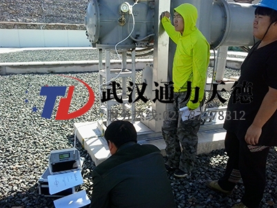 遼寧阜新華潤風（fēng）電場SF6氣體微水測試現場