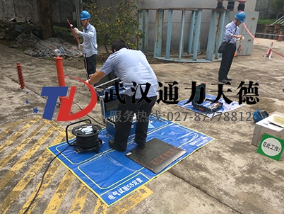 東莞供水（shuǐ）公司智能直流高壓發生器試（shì）驗現場