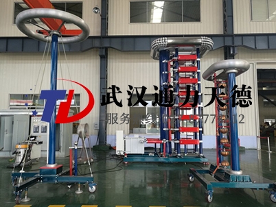 遼寧沈變（biàn）雷電衝擊電壓發生器試驗現場