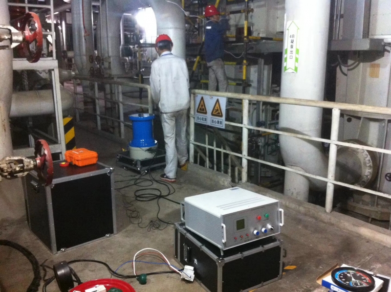 華電沂源新能源發電公司水內冷直流高壓發生器試驗現場