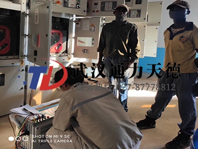 阿爾及利亞微機繼電保護測試儀試驗現場