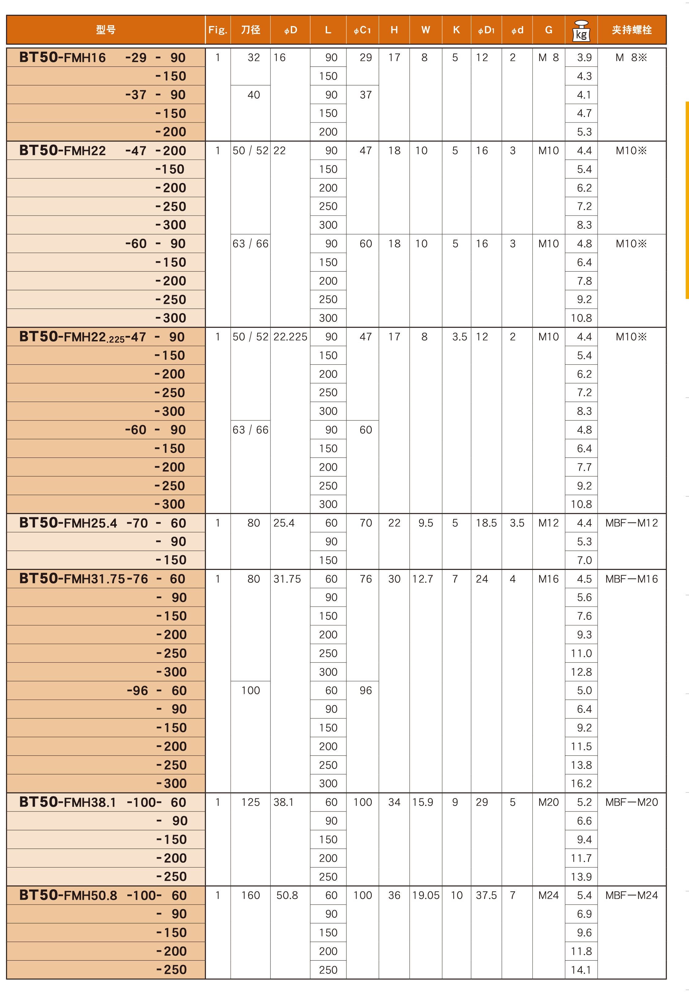 油孔式麵銑刀盤（pán）用（FMH）